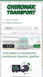 Mobile Screenshot of chironaxtransport.cz