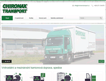 Tablet Screenshot of chironaxtransport.cz